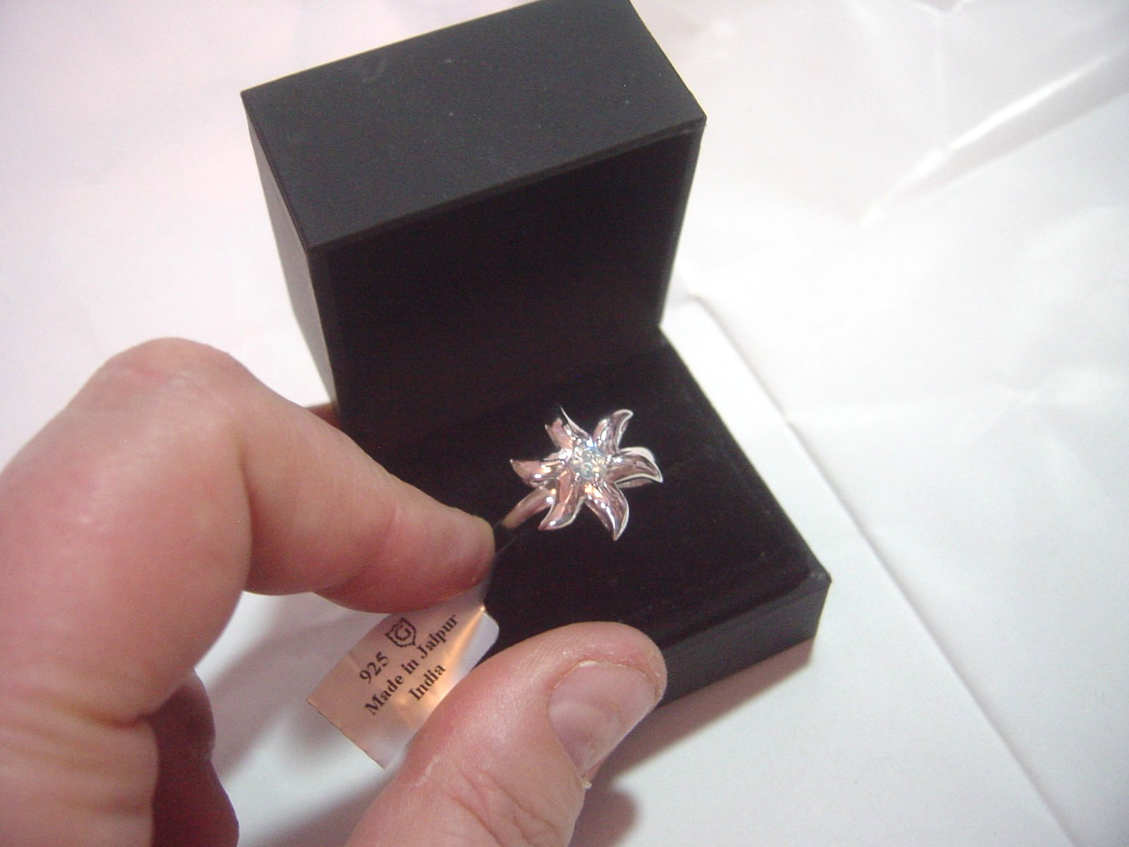 Solid Silver chunky large Ring-RARE SUPERB natura… - image 1