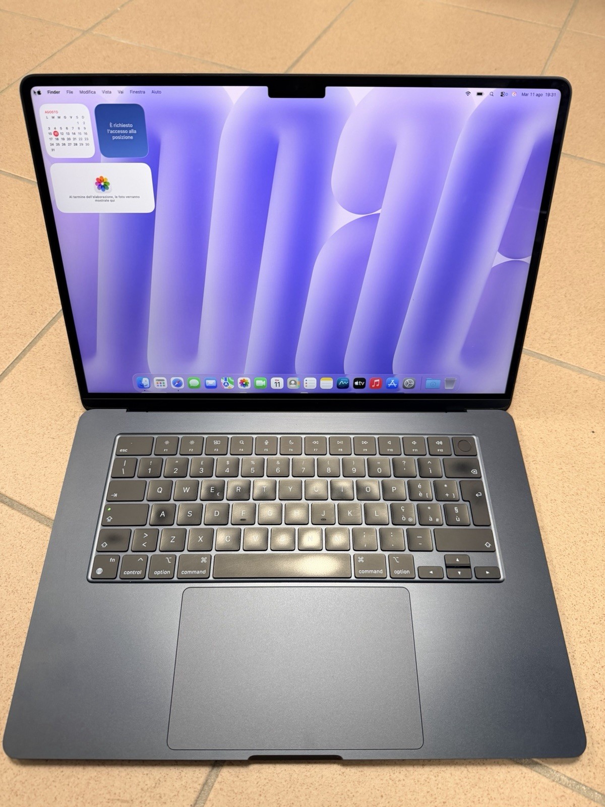 Apple MacBook Air 15" 2023 M2 16GB RAM 1TB SSD Blu MPN MQKW3T/A