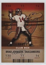 2003 Fleer Authentix Club Box 75/100 Brad Johnson #83 0o3x