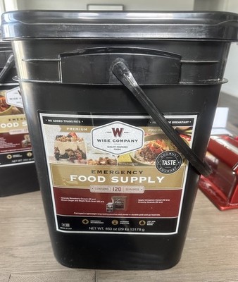 Readywise Emergency Food Supply Bucket 120 Servings MRE Meal- good for 25 years