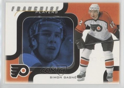2002 ITG Be A Player Memorabilia Franchise Players Sapphire /100 Simon Gagne 4ry