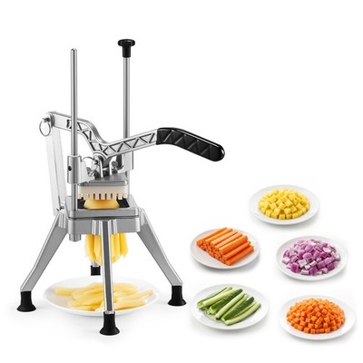 VEVOR French Fry Cutter Commercial Vegetable Chopper 1/4'' Stainless Steel Blade