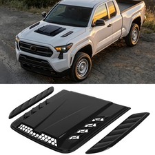 3pcs Automotive Truck Hood Scoop Vent Louver Kit Gloss Black For Toyota Tacoma 3pcs Automotive Truck Hood Scoop Vent Louver Kit Gloss Black For Toyota Tacoma