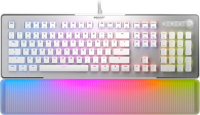 ROCCAT - Vulcan II Max - Full-size Wired RGB Keyboard - White - ROC-12-023