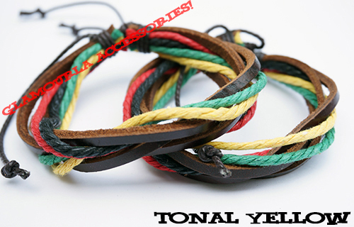 Unisex Cowhide Leather Waxed Cotton Cord Wrap Handmade Bracelet Wristband Surfer - Bild 11 von 14