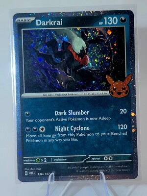 POKEMON LOT OF 8 TRICK OR TRADE HOLO - DARKRAI, OKIDOGI, FLUTTER MANE, MUNKIDORI