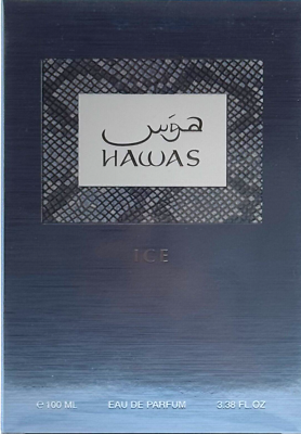 RASASI HAWAS ICE EAU DE PARFUM SPRAY FOR MEN 3.38 Oz / 100 ml