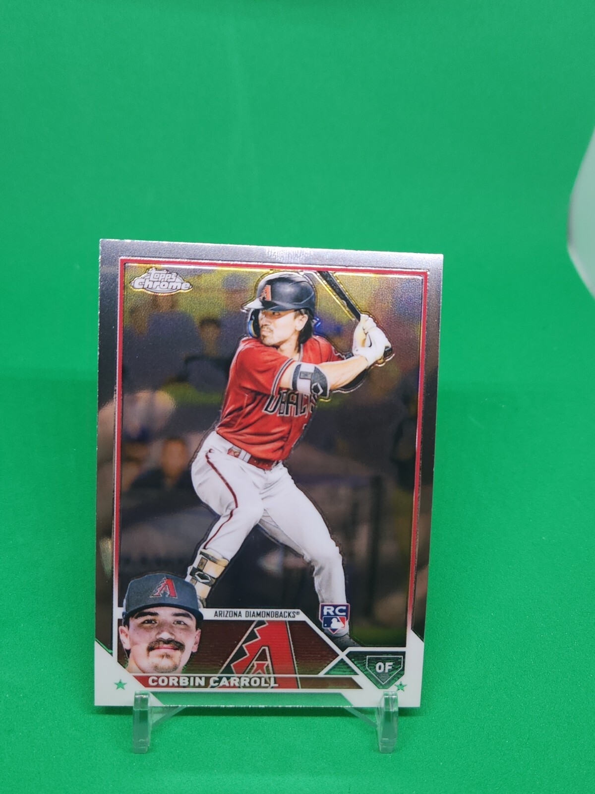 2023 Topps Chrome Base Card Diamondbacks RC Rookie #95 Corbin Carroll