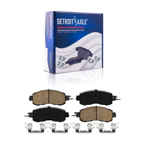 Front and Rear Drilled Slotted Rotors Brake Pads for 2013 - 2023 Nissan Altima - Picture 4 of 6
