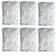 Aquarium Bio Ceramic Rings 6 lbs in 6 Filter Media Bags for Fish Canister Filter