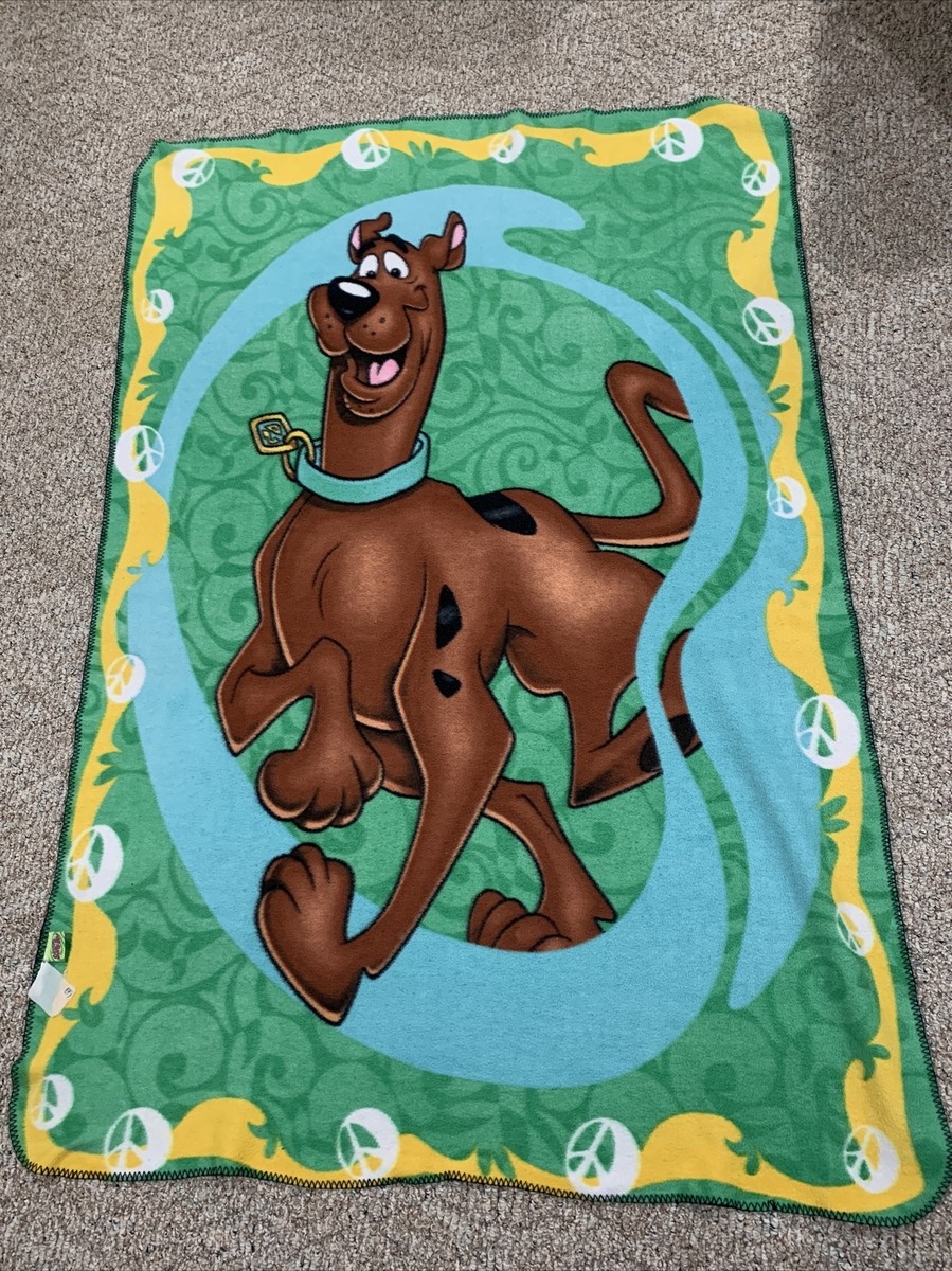 Scooby Doo Throw Blanket 44in x 67in 2001 Vintage Cartoon Network