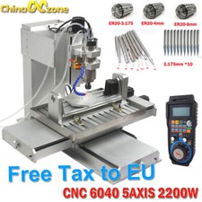 CNC 5Achsen 6040 2.2KW Router Gravur USB Port Fräsen Metall / Aluminium Maschine