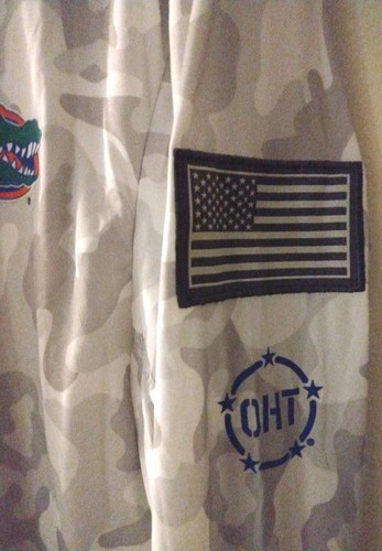 Men's Colosseum Arctic Camo Florida Gators OHT Military Appreciation Long Sleeve - Picture 4 of 7