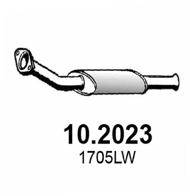 Silencieux avant ASSO 10.2023 échappement Peugeot Partner Monospace Camionnette
