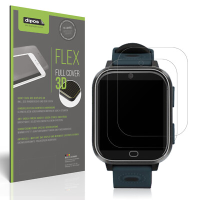 2x Full Cover Schutzfolie matt für Noctiluxia K18FH Kinder Smartwatch