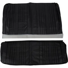 PUI  69AS10C Rear Seat Upholstery, 1969 Chevelle Coupe, Black