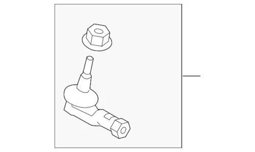 Genuine Land-Rover Outer Tie Rod LR010676