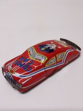 Tin Policeman Comic Car 1959 Red Made in Japan