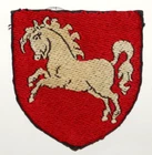 BRITISH MILITARY CAP BADGES,  BOAR Hanover District Formation Sign, Post WW2