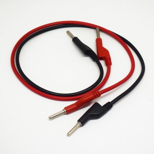 4pairs 50cm Silicone High Voltage Dual 4mm Banana Plug Test Leads Cable R+B - Picture 2 of 3