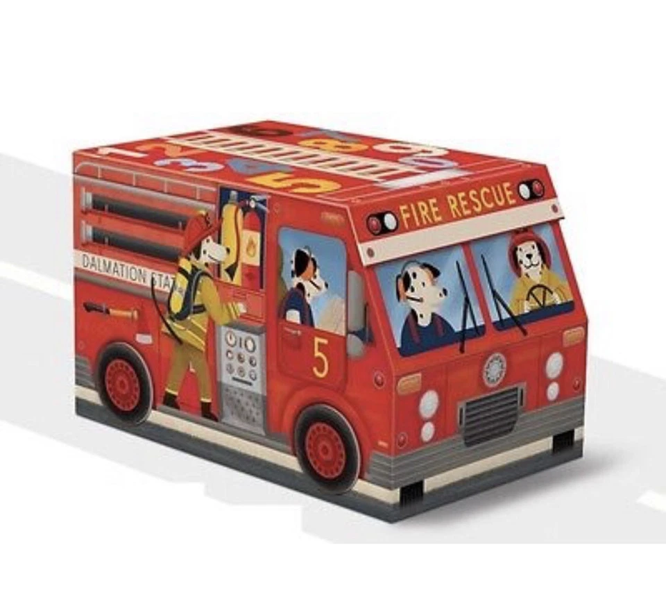 Punch Studio Nesting Boxes: Set of 3, Fire Truck, School Bus, Ice Cream Truck - Image 2 of 4