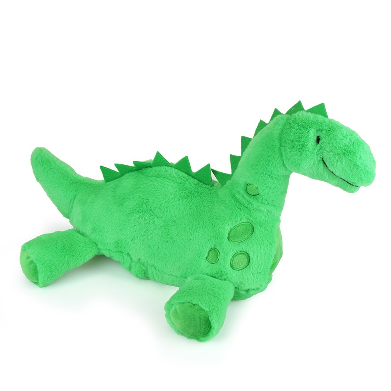 Green Dinosaur Faux Fur 3D Novelty Padded Cover & 1L Hot Water Bottle Set