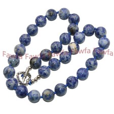 New Natural Blue Spot Stone 8/10/12mm Round G...