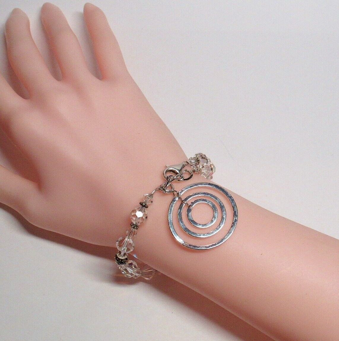 Solid Sterling 925 Silver Aurora Borealis Crystal… - image 7