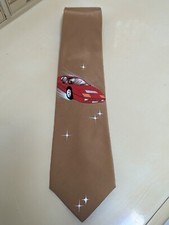 Vintage Ferrari 100 Silk Tie A. Picci Seta Di Coma Made in Italy Car Tie