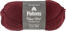 Patons 24407777747 Classic Wool Yarn, Claret