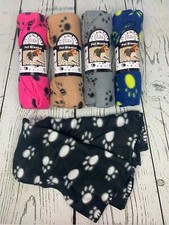 5 Pack Puppy Kitten Blanket with Paw Print Small Size Polar