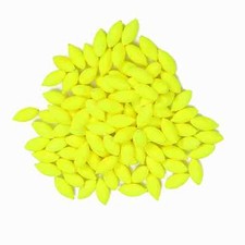 (Yellow)100pcs Fishing Strike Indicator Fishing Lures Baits Floats Beads MU