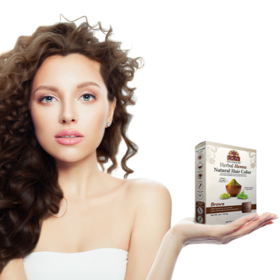 OKAY Pure Naturals Herbl Henna 100% Natural Hair Color Dark Brown  New