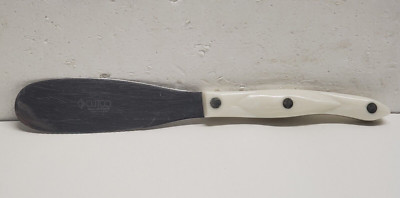 Cutco 1768 JE White  Handle Spatula Spreader Knife Double-D Edge Made in USA