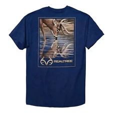 Realtree Deer Reflection T-Shirt (XL)- Navy