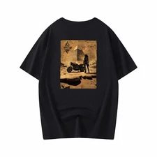 Pyramid T-shirt Motorcycle T-shirt hand-drawn