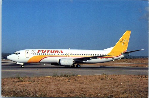 Futura Airlines, Boeing 737-400 Airliner Postcard