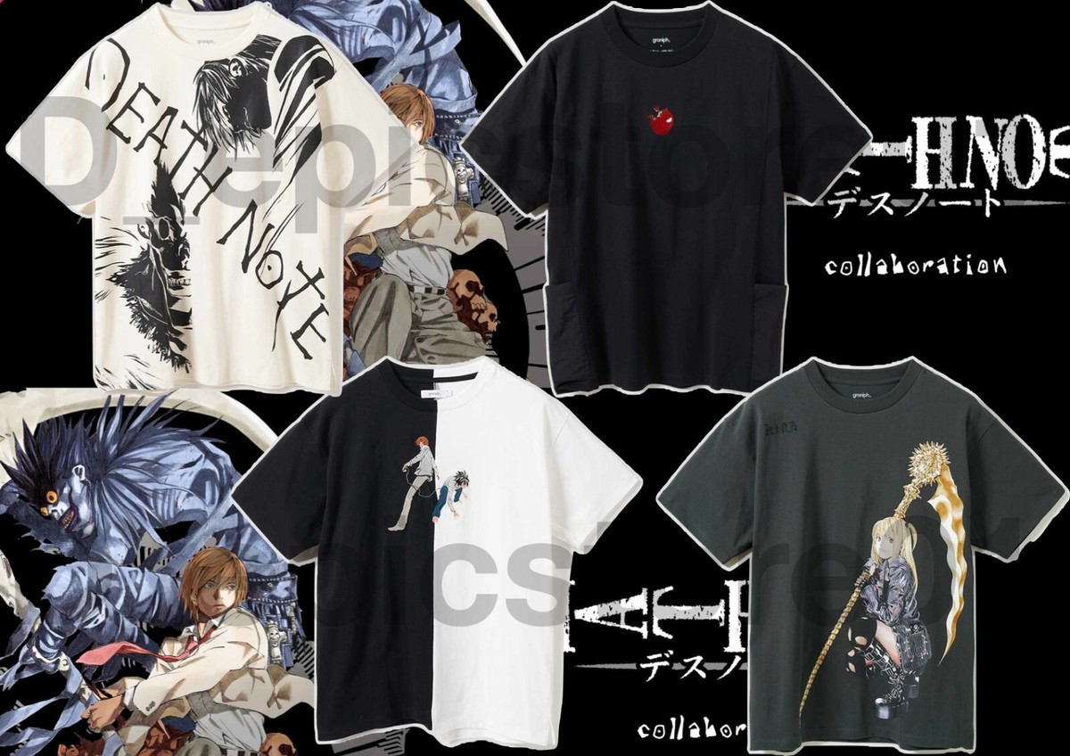 Graniph x DEATH NOTE Big Silhouette T-Shirts (4 Designs) NEW Japan