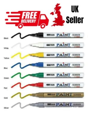 1,2 mm Universal wasserfester Permanentlackstift Ölmarker für Autoreifen, Kunst