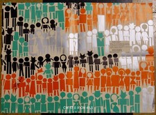 Socogen spa Milano manifesto 1950/1960 architettura grafica pubblicitaria