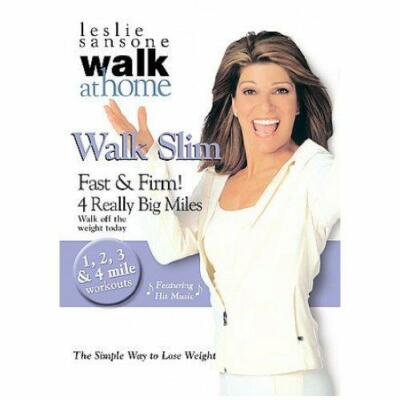 LESLIE SANSONE: Walk Slim Fast & Firm (DVD, 2007, Full Screen) NEW