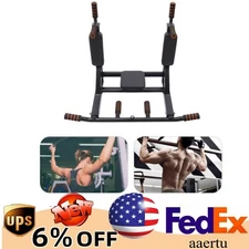 PullUp Bar Power Tower Chin Up Dip Station Gym Fitness Training Wall Mount 200kg