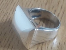 ATI .925 Sterling Silver Ring Beautiful Dome Style Size 7