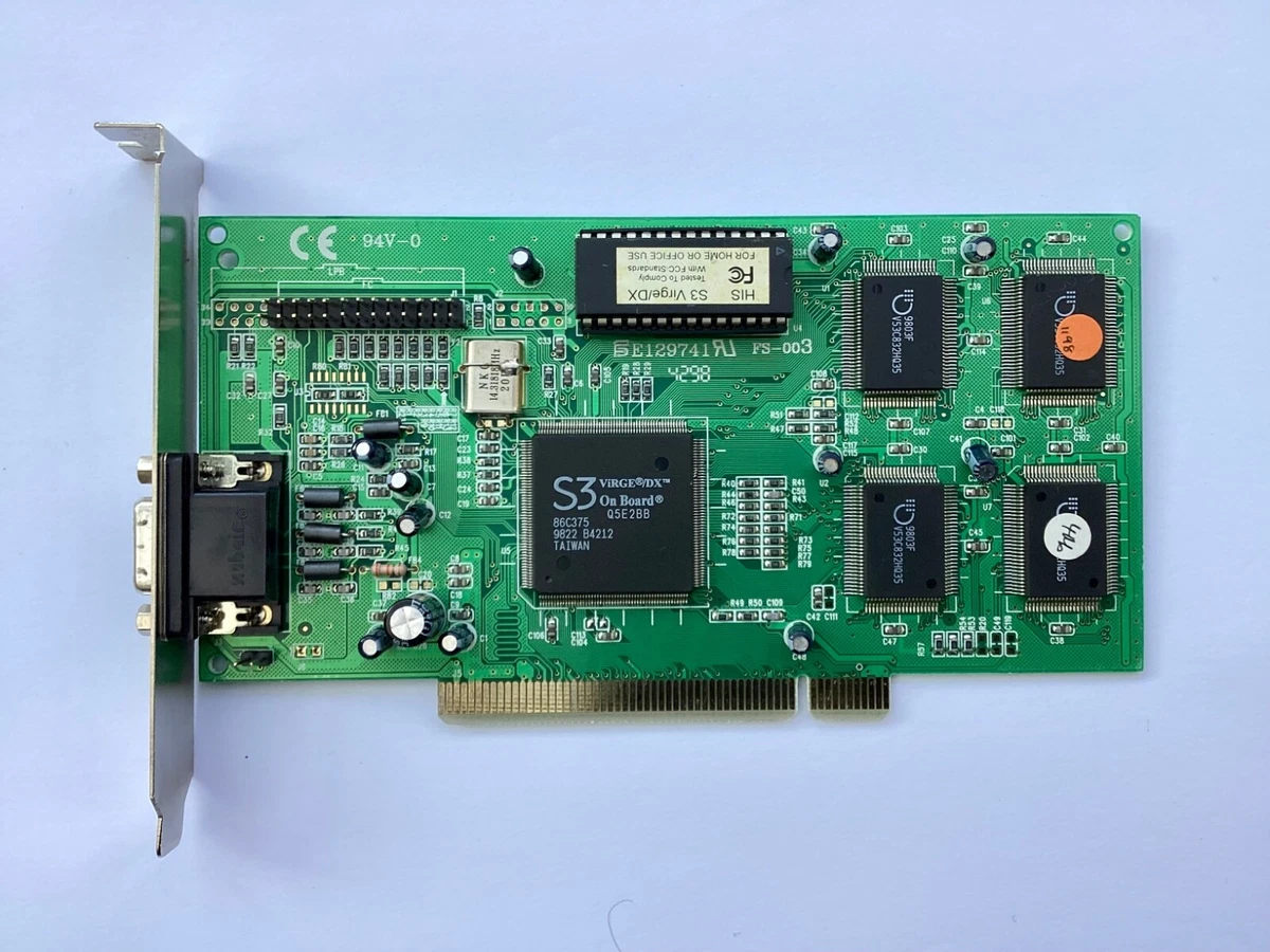 Scheda Video Retrò ASUS 3DP-V375DX Con S3 Virge DX 4MB PCI – Perfetta Per Retrogaming - 3
