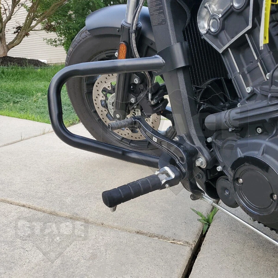 Barra de choque de carretera MOFUN Engine Guard para Indian Scout, Scout Sixty, Scout Bobber Foto 3 de 4