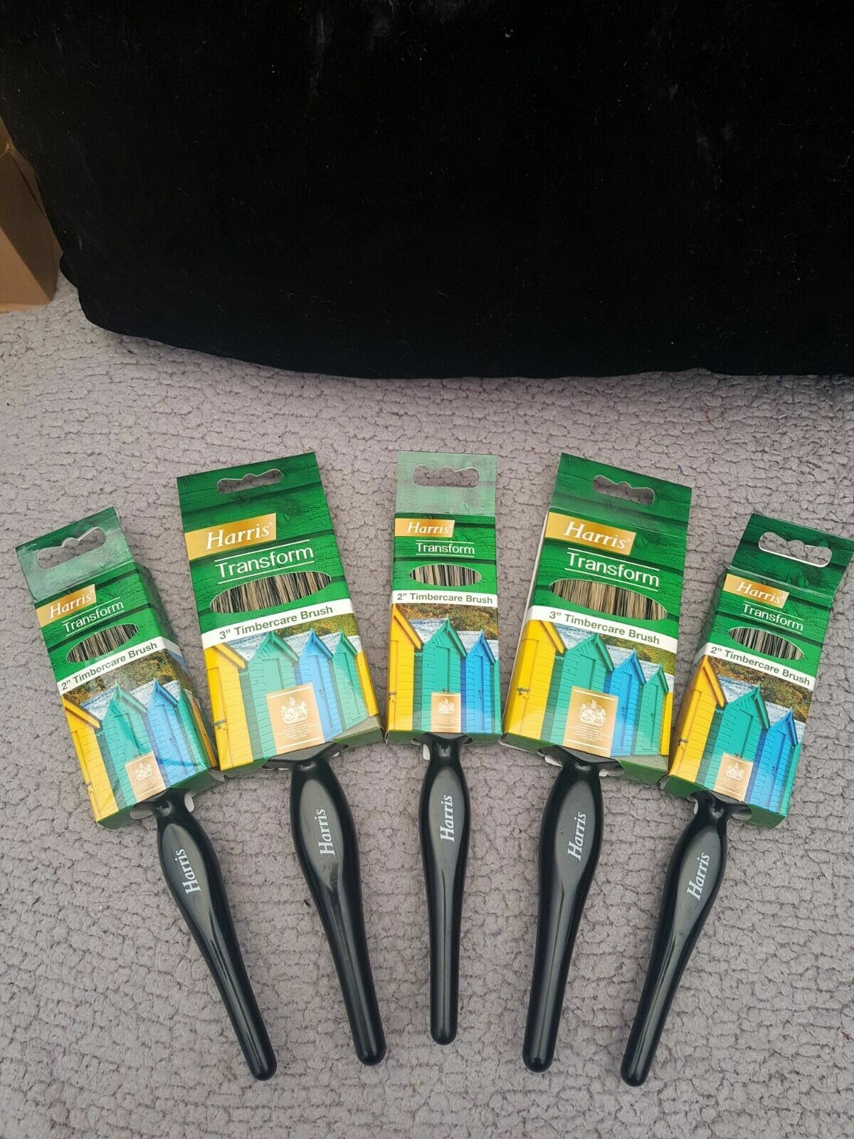 joblot 13 harris paint brushes oil stain varnish shed fence decking