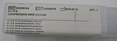 Lot of 7 Zimmer Biomet Compression Wire Medium 824299104