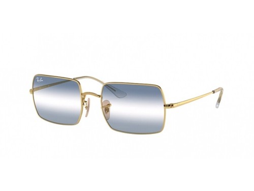 Ray-Ban Occhiali da Sole RB1969 RECTANGLE 001/GA Oro azzurro Unisex | eBay