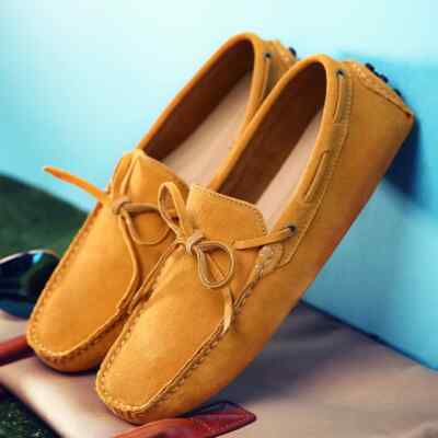 Men's Loafers Soft Moccasins Shoes Casual Genuine Leather Driving Flats Shoes