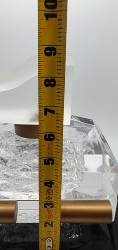 Lucite Acrylic Sculpture Jewelry Trinket Box Signed Alicia Very Rare Vintage - Picture 11 of 12